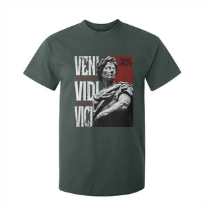 Julius Caesar T Shirt For Kid Veni Vidi Vici Latin Roman History TS09 Dark Forest Green Print Your Wear