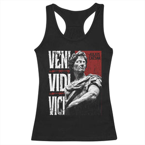 Julius Caesar Racerback Tank Top Veni Vidi Vici Latin Roman History TS09 Black Print Your Wear