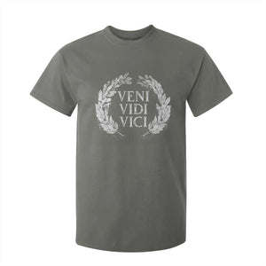 Julius Caesar Veni Vidi Vici T Shirt For Kid Latin Roman History TS09 Military Green Print Your Wear