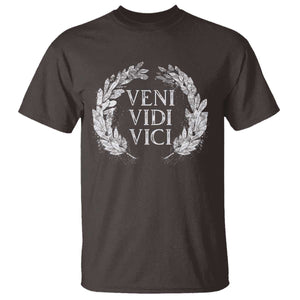 Julius Caesar Veni Vidi Vici T Shirt Latin Roman History TS09 Dark Chocolate Print Your Wear
