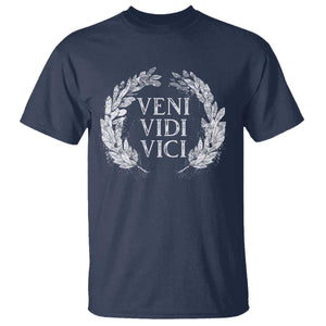 Julius Caesar Veni Vidi Vici T Shirt Latin Roman History TS09 Navy Print Your Wear