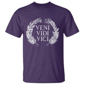 Julius Caesar Veni Vidi Vici T Shirt Latin Roman History TS09 Purple Print Your Wear