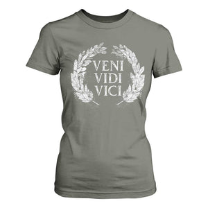 Julius Caesar Veni Vidi Vici T Shirt For Women Latin Roman History TS09 Military Green Print Your Wear