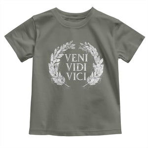 Julius Caesar Veni Vidi Vici Toddler T Shirt Latin Roman History TS09 Military Green Print Your Wear