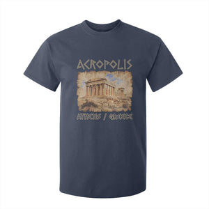 Acropolis Athens Greece Souvenir Greek Parthenon T Shirt For Kid TS09 Navy Print Your Wear