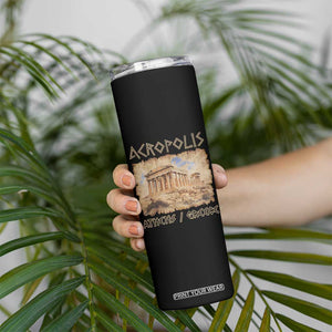 Acropolis Athens Greece Souvenir Greek Parthenon Skinny Tumbler TS09 Print Your Wear