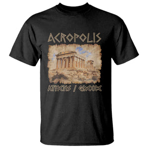 Acropolis Athens Greece Souvenir Greek Parthenon T Shirt TS09 Black Print Your Wear