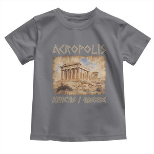 Acropolis Athens Greece Souvenir Greek Parthenon Toddler T Shirt TS09 Charcoal Print Your Wear