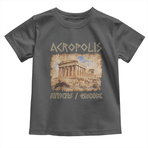 Acropolis Athens Greece Souvenir Greek Parthenon Toddler T Shirt TS09 Dark Heather Print Your Wear