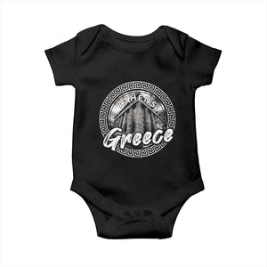 Greece Athens Parthenon Acropolis Baby Onesie TS09 Black Print Your Wear