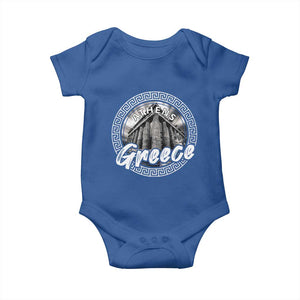 Greece Athens Parthenon Acropolis Baby Onesie TS09 Royal Blue Print Your Wear