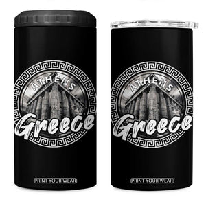 Greece Athens Parthenon Acropolis 4 in 1 Can Cooler Tumbler TS09 One Size: 16 oz Black Print Your Wear
