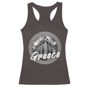 Greece Athens Parthenon Acropolis Racerback Tank Top TS09 Dark Chocolate Print Your Wear