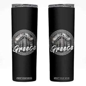 Greece Athens Parthenon Acropolis Skinny Tumbler TS09 Black Print Your Wear