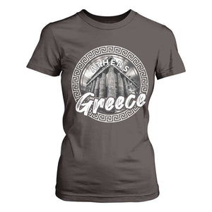 Greece Athens Parthenon Acropolis T Shirt For Women TS09 Dark Chocolate Print Your Wear