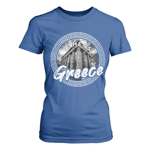 Greece Athens Parthenon Acropolis T Shirt For Women TS09 Royal Blue Print Your Wear