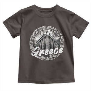 Greece Athens Parthenon Acropolis Toddler T Shirt TS09 Dark Chocolate Print Your Wear