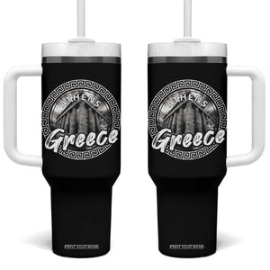 Greece Athens Parthenon Acropolis Tumbler With Handle TS09 One Size: 40 oz Black Print Your Wear