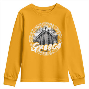 Greece Athens Parthenon Acropolis Youth Sweatshirt TS09 Gold Print Your Wear
