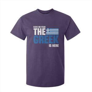 Proud Greece T Shirt For Kid Have No Fear The Greek Is Here TS09 Purple Print Your Wear