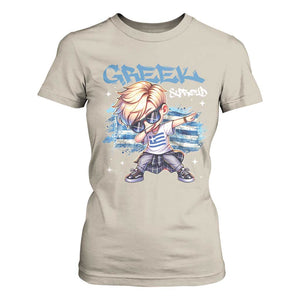 Funny Greek Boy T Shirt For Women Greek And Proud Dabbing TS09 Sand Print Your Wear