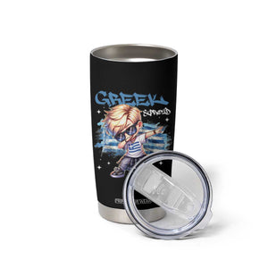 Funny Greek Boy Tumbler Cup Greek And Proud Dabbing TS09 Print Your Wear