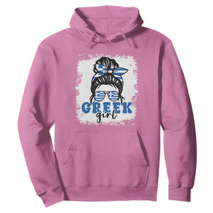 Greek Girl Pride Hoodie Proud Greece Messy Bun Girl TS09 Azalea Print Your Wear