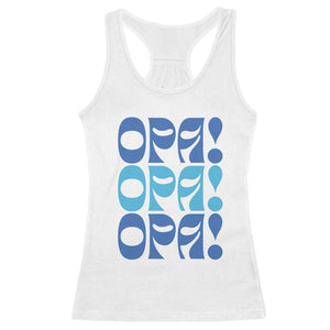 Greek Oops Opa Racerback Tank Top TS09 White Print Your Wear