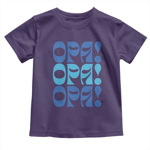 Greek Oops Opa Toddler T Shirt TS09 Purple Print Your Wear