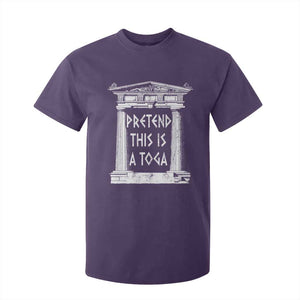 Greek Pride T Shirt For Kid Pretend This Is A Toga Party TS09 Purple Print Your Wear