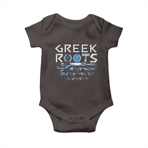 Greek Roots Pride Baby Onesie TS09 Dark Chocolate Print Your Wear