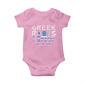 Greek Roots Pride Baby Onesie TS09 Light Pink Print Your Wear
