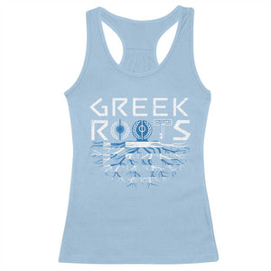 Greek Roots Pride Racerback Tank Top TS09 Light Blue Print Your Wear