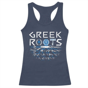 Greek Roots Pride Racerback Tank Top TS09 Navy Print Your Wear
