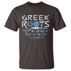 Greek Roots Pride T Shirt TS09 Dark Chocolate Print Your Wear