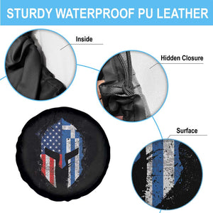 Greek American Pride Spare Tire Cover Greece Spartan Helmet TS09 Print Your Wear