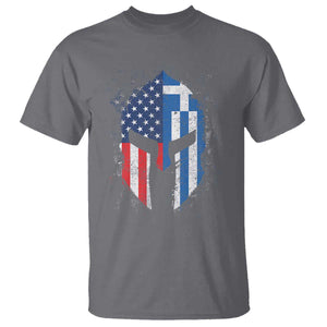 Greek American Pride T Shirt Greece Spartan Helmet TS09 Charcoal Print Your Wear