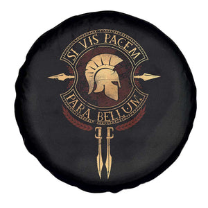 Sparta Greek Spare Tire Cover Si Vis Pacem Para Bellum TS09 Print Your Wear