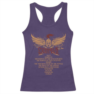 Odysseus World Tour Racerback Tank Top Ancient Greek Epic Mythlogy TS09 Purple Print Your Wear