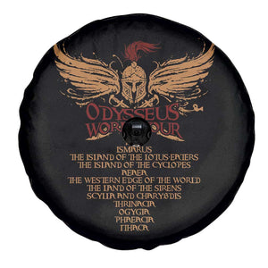 Odysseus World Tour Spare Tire Cover Ancient Greek Epic Mythlogy TS09 Print Your Wear