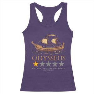 Funny Odysseus Racerback Tank Top Very Bad Not Recommend Ancient Greek Mythology Meme TS09 Purple Print Your Wear