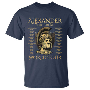 Funny Alexander The Great World Tour T Shirt Ancient Greek History TS09 Navy Print Your Wear