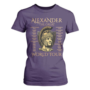 Funny Alexander The Great World Tour T Shirt For Women Ancient Greek History TS09 Purple Print Your Wear