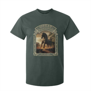 Trojan Horse T Shirt For Kid Ancient Greek Epic Mythlogy History Lover TS09 Dark Forest Green Print Your Wear