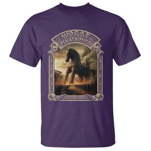 Trojan Horse T Shirt Ancient Greek Epic Mythlogy History Lover TS09 Purple Print Your Wear