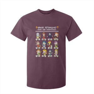 Greek Mythology T Shirt For Kid Gods And Goddesses TS09 Maroon Print Your Wear