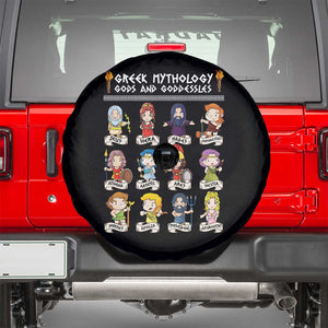 Greek Mythology Spare Tire Cover Gods And Goddesses TS09 Black Print Your Wear