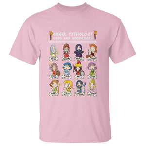 Greek Mythology T Shirt Gods And Goddesses TS09 Light Pink Print Your Wear