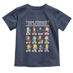 Greek Mythology Toddler T Shirt Gods And Goddesses TS09 Navy Print Your Wear