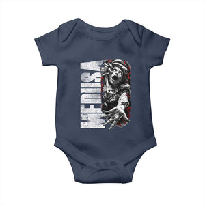 Greek Mythology Medusa Baby Onesie TS09 Navy Print Your Wear